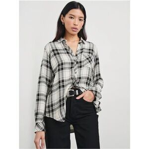 RAILS / FLANNEL / BLACK WHITE / SIZE S